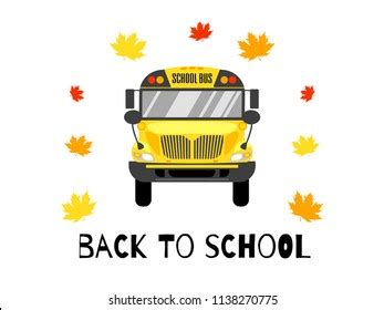 School Bus Front View Vector Illustration Stock Vector (Royalty Free) 1138270775 | Shutterstock