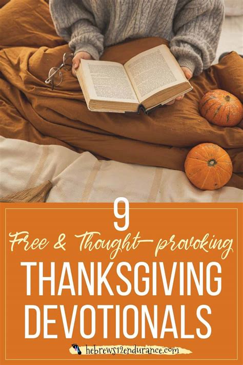 9 Free, Thought-provoking Thanksgiving Devotionals – Hebrews 12 Endurance