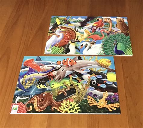 P141 : Sea Creatures and Birds – Set of 2 Puzzles – Portarlington Toy ...