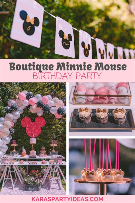 Kara's Party Ideas Boutique Minnie Mouse Birthday Party | Kara's Party Ideas