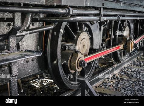 Close up of old train wheels Stock Photo - Alamy