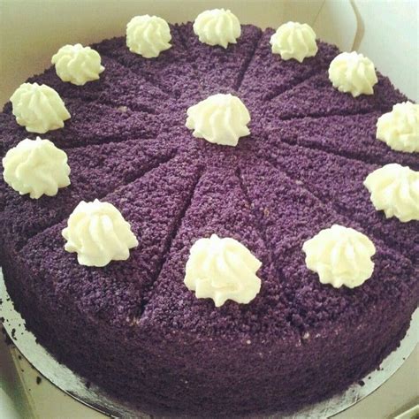 purple yam cake | Cake, Desserts, Food