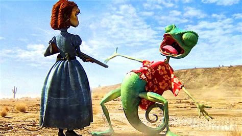 Rango, el camaleón, conoce a Beans, la iguana hembra | Rango | Clip en Español - YouTube