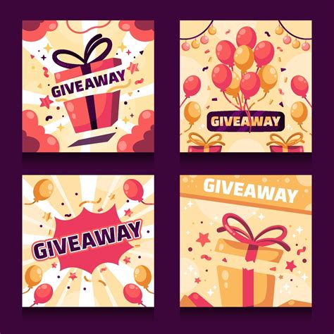 Giveaway Card Collections 2850262 Vector Art at Vecteezy