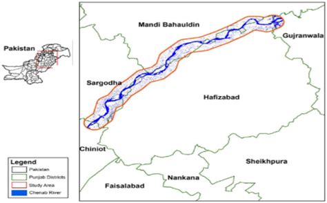 Chenab river location of the study area. | Download Scientific Diagram