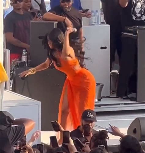 Cardi B Throws Microphone At Fan Who Threw Drink At Her During Performance