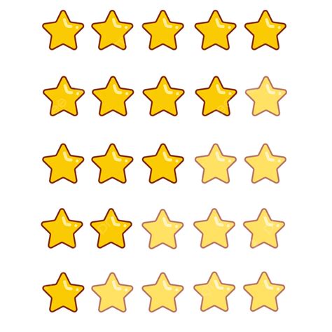 Rating Star For One And Five Review Or Evaluation, Rating, Icon, Star ...