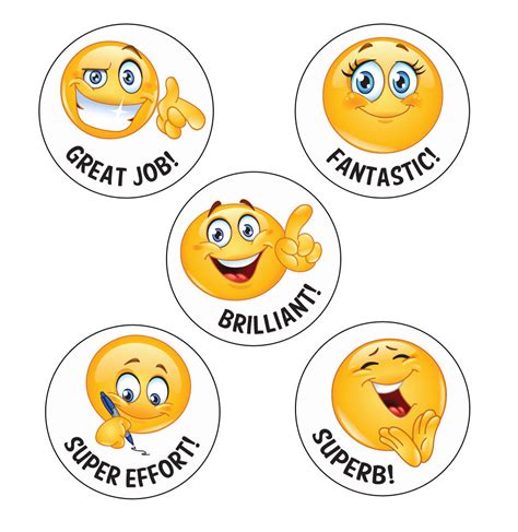 School Stickers | Fantastic! Emoji Reward Stickers. Free Delivery