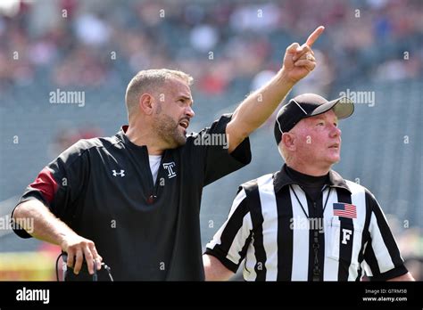 Philadelphia, Pennsylvania, USA. 10th Sep, 2016. Temple Owls head coach ...