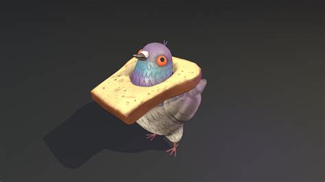 Bread Head Pigeon Model - TurboSquid 1988323