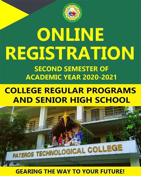 ONLINE REGISTRATION FOR... - Pateros Technological College