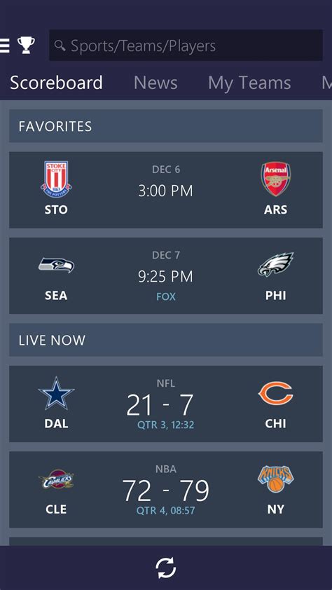 MSN Sports - Scores & Schedule APK for Android Download