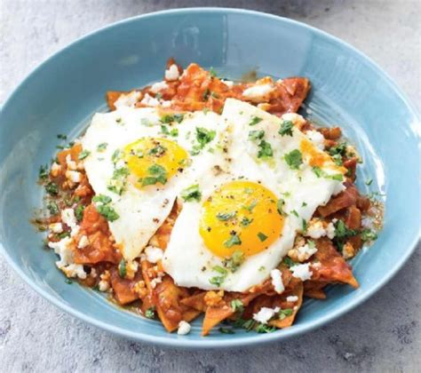 Spicy Chilaquiles with Fried Eggs - Brenda Gantt