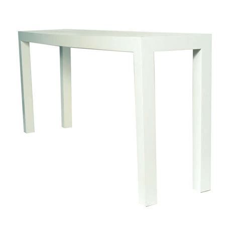 1970s White Lacquer Parsons Table at 1stDibs