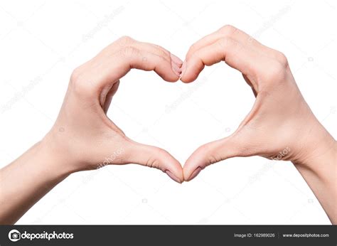 Heart sign of hands Stock Photo by ©DimaBaranow 162989026