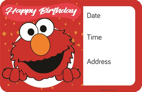 Elmo Birthday Invitations Free Template Web Free Photo Card 27 Results Sort By: - Printable ...