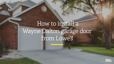 Wayne Dalton Garage Door Opener Installation Manual | Dandk Organizer