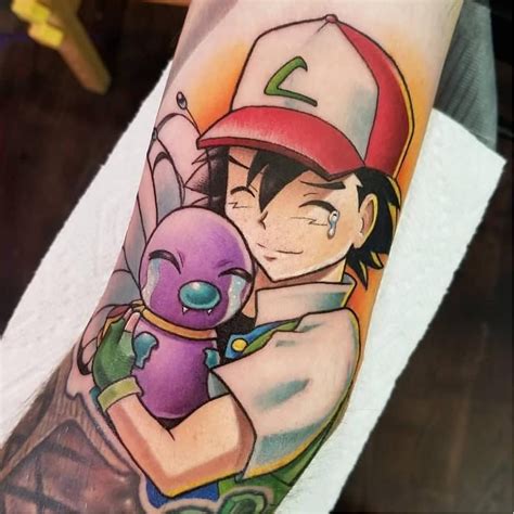 Ash Pokemon Tattoo