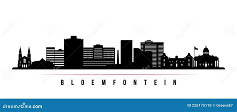 Bloemfontein Skyline Silhouette. Cartoon Vector | CartoonDealer.com ...