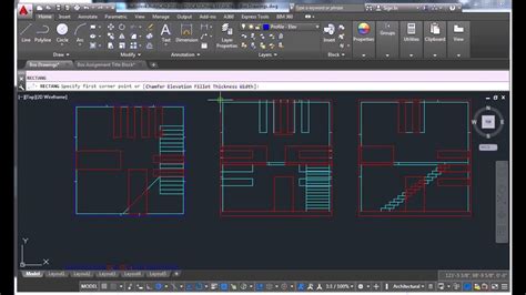 Autocad - 36 - Hidden Linetypes and Elevations - YouTube