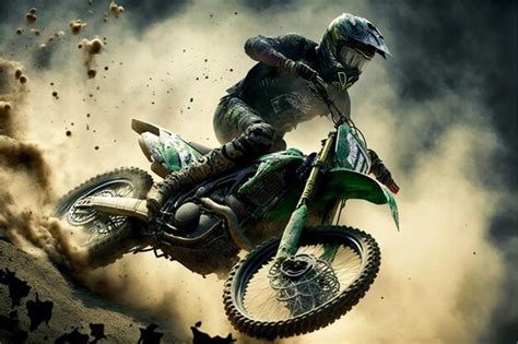 Premium Photo | Motocross stunts bike