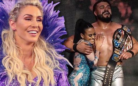 Charlotte Flair Celebrates Andrade's WWE United States Title Win