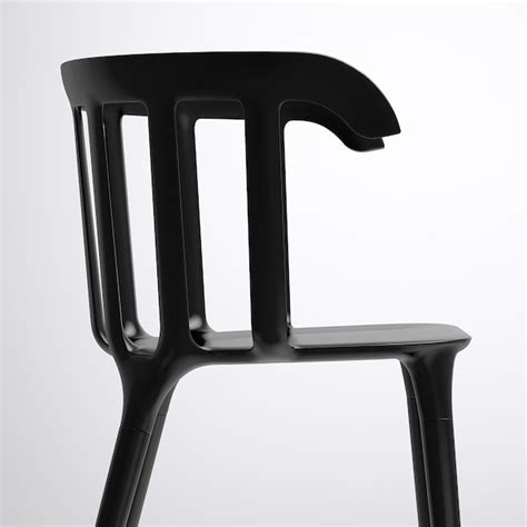 IKEA PS 2012 chair with armrests, black - IKEA