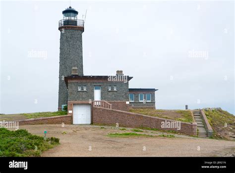 lighthouse at the Seven Islands in Brittany, France Stock Photo - Alamy