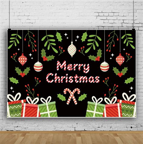 Merry Christmas, Christmas Backdrop, for Photograph, Background Cloth for Photograph, Party ...