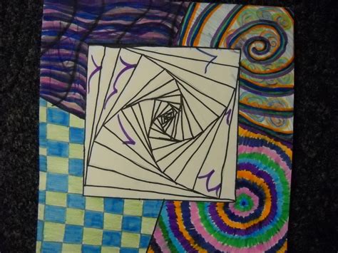 PPPS Elementary Art Rooms: Optical Illusion/Optical Art project 4th grade