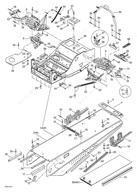 Vintage Ski Doo Parts Diagram