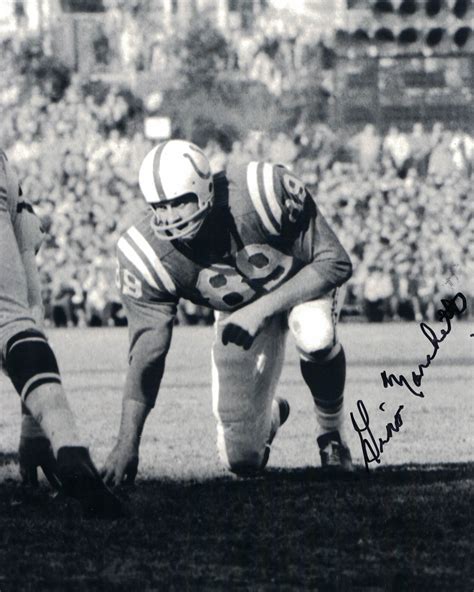 Gino Marchetti Autographed/Signed Baltimore Colts 8×10 Photo 30112 – Denver Autographs