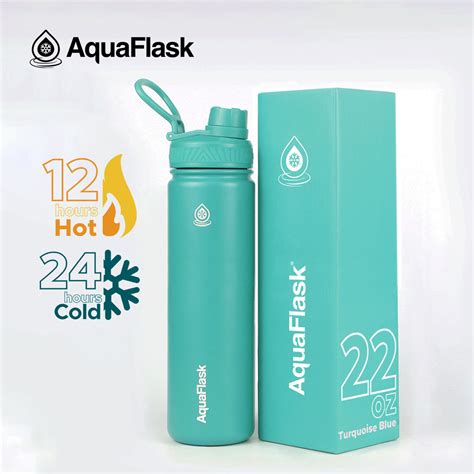 AQUAFLASK (14oz/ 18oz/ 22oz/ 32oz/ 40oz/ 64oz) AQUA FLASK Wide mouth Vacuum Insulated Stainless ...