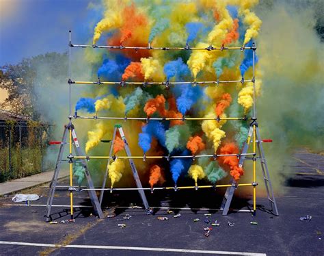 The Art of Smoke Bombs and Fireworks by Olaf Breuning — Colossal