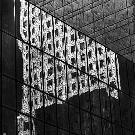 Reflection Of Skyscraper On The Glass Of Another Building Photo ...