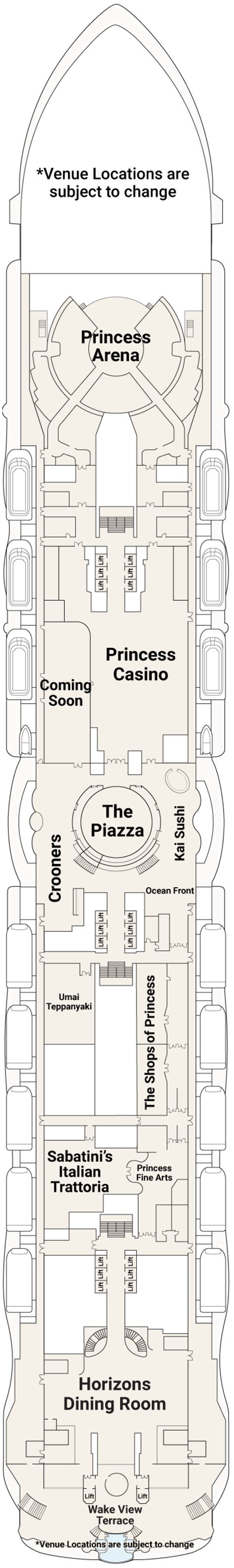 Star Princess Deck Plan | Deck 10 | ROL Cruise