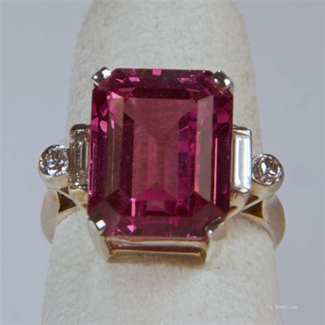 Exceptional Pink Spinel and Diamond Ring - Manhattan Art and Antiques Center