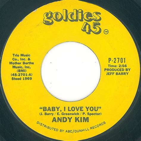 Andy Kim - Baby, I Love You (1974, Vinyl) | Discogs