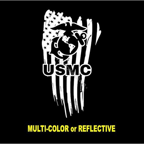 USMC logo Flag decal sticker online - 10% Off