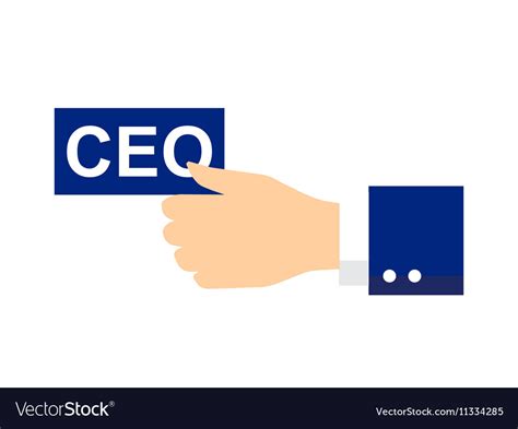 Ceo icon or symbol Royalty Free Vector Image - VectorStock