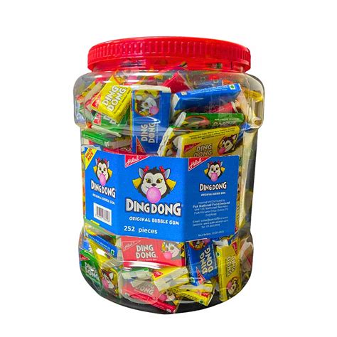 Hilal Dingdong Bubble Gum Mega Jar 252pcs X 1Pk – Pak National Foods Ireland