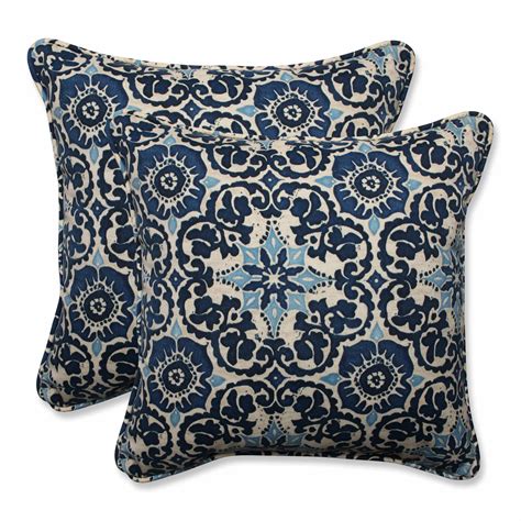 Pillow Perfect Woodblock Indoor/Outdoor Throw Pillow & Reviews | Wayfair