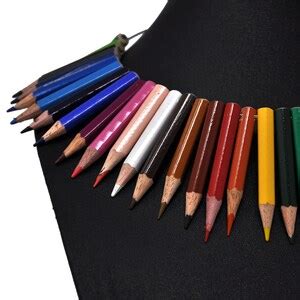 Colored Pencil Necklace Pencil Jewelry Colored Pencil Jewelry Pencils Choker Art Teacher Gift ...