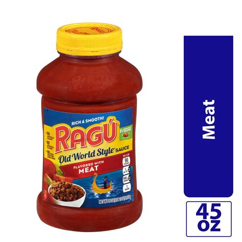 Ragú Old World Style® Traditional Meat Pasta Sauce, 45 oz. - Walmart ...