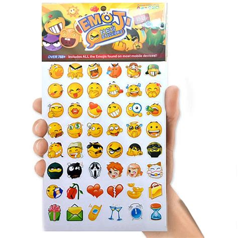 Emoji Sticker Pack Emoji Stickers Most Popular Emojis for Mobile Phone Kids Rooms Home Decor ...