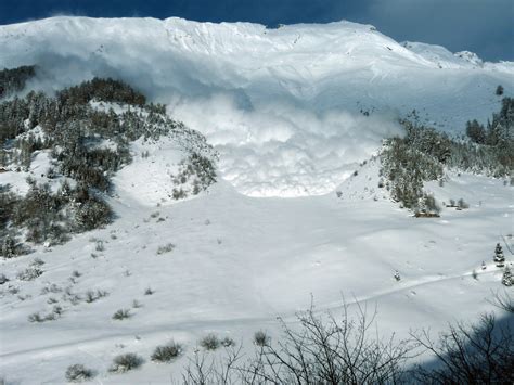 1: Image of a typical powder-snow avalanche at VdlS released in the ...