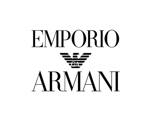 Emporio Armani Logo Brand Clothes Symbol Black Design Fashion Vector Illustration 23585867 ...