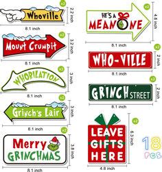 Unique whoville theme:These Christmas tree ornaments are available in 9 different designs, full ...