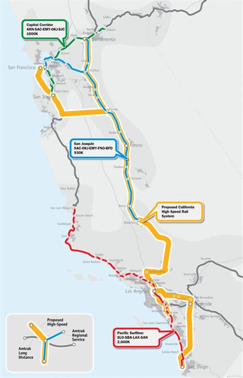 Amtrak California Map Stations - Printable Maps