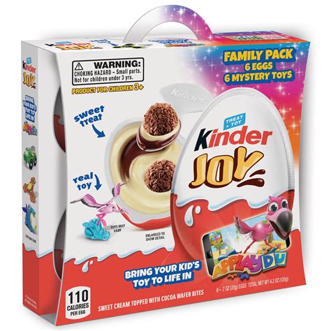 (6 Count) Kinder Joy Chocolate Candy Eggs With Toy Inside & Applaydu, 4 ...